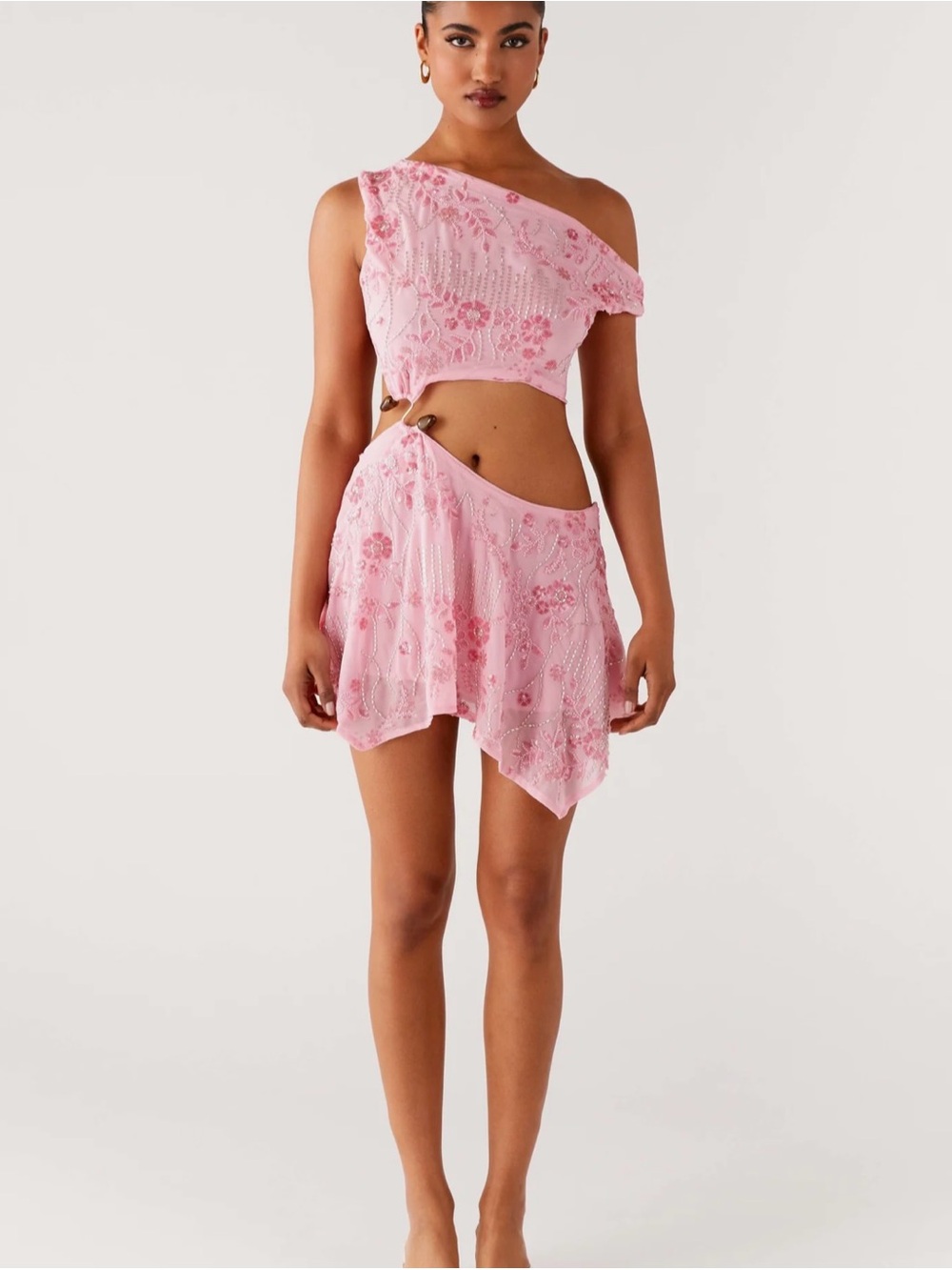 Peppermayo US Aletta Sequin Mini Dress - Pink